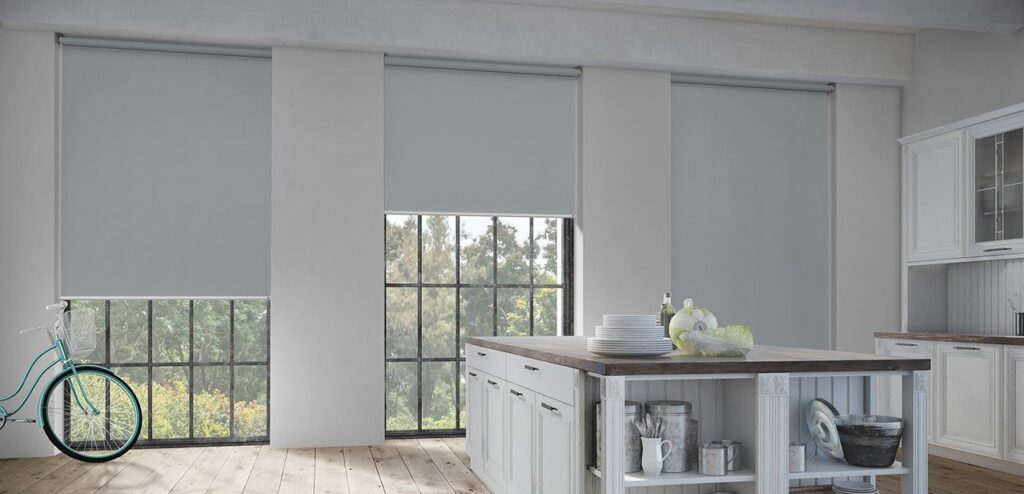 White blinds